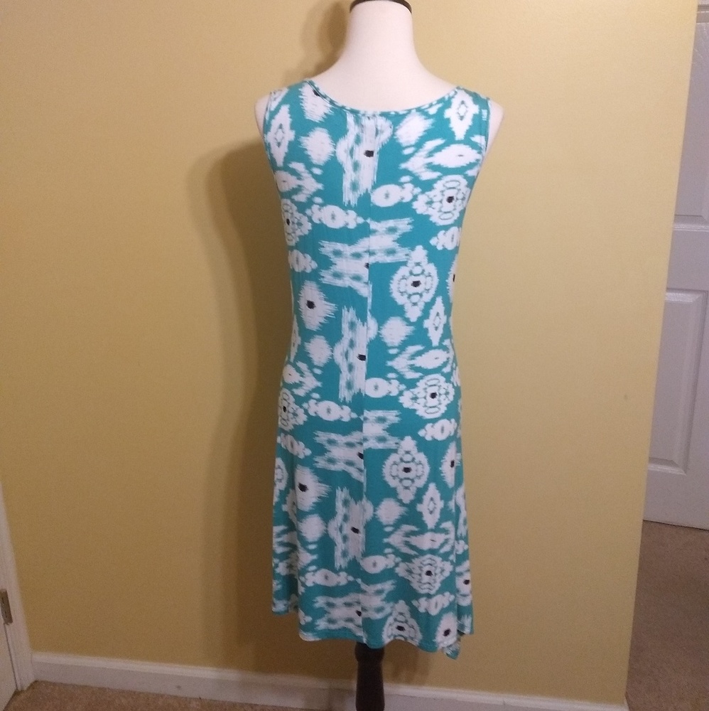 New Directions teal sundress sz large NWT *Z - Picture 3 of 4